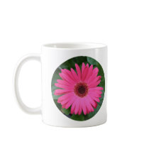 Mug, Pink African Daisy Circle