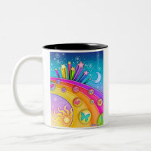 Mug - Retro Pop Art Sixties Sky