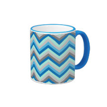 Mug Retro Zig Zag Chevron Pattern
