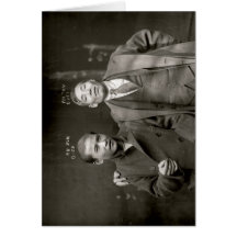 Mug shot of 'Ah Num' and 'Ah Tom', ca 1930 Greeting Card