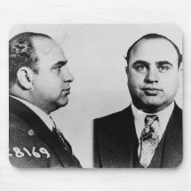 Mug Shot of Chicago Gangster Alphonse Capone 1931 Mousepad