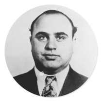 Mug Shot of Chicago Gangster Alphonse Capone 1931 Sticker
