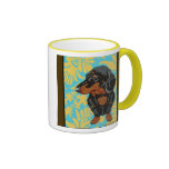 MUG TECKEL RETRO VINTAGE TAZA DE CAFÉ