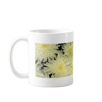 Mug, WHITE CHRYSANTHEMUMS LIKE STARS