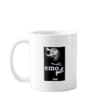 Mug with Logo and picture of "emo pill"
