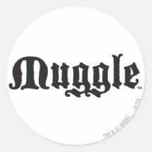 Muggle Round Sticker