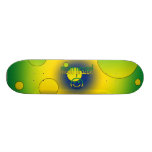Muito Prazer! Brazil Flag Colours Pop Art Custom Skateboard