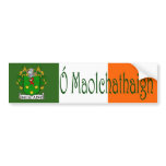 Mulcahy Clan Irish/English Flag Bumper Sticker bumper stickers