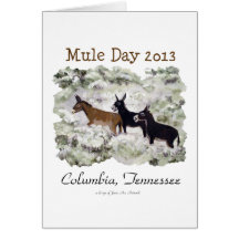 "Mule Day 2013: Columbia, Tn." Vertical Card
