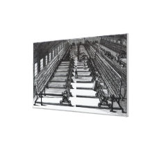 Mule Spinning Gallery Wrapped Canvas