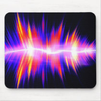 Mullticolored Abstract Audio Waveform