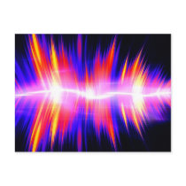 Mullticolored Abstract Audio Waveform