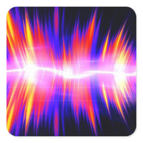Mullticolored Abstract Audio Waveform