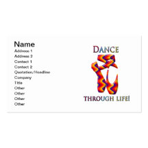 Multi ballet slippers business card templates