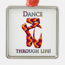 Multi ballet slippers christmas ornaments