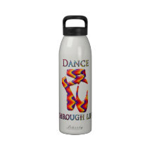 Multi ballet slippers water bottle