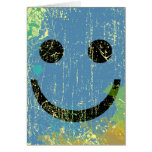 MULTI-COLOR SMILEY - DISTRESSED AND AGED CARD