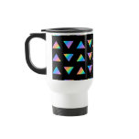 Multi Color Triangle Pattern. mugs