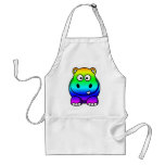 Multi Colored , Rainbow Hippo Apron