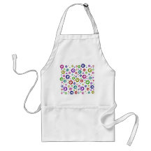 Multi-Colour Abstract Polka Dots Apron