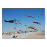 Multi Colour Kites Paint the sky Greeting Card