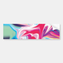 Multi Colour Vortex Bumper Stickers