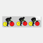 Multi coloured bicycle bike t-shirt bumper sticker