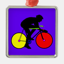 Multi Coloured Bike Bicycle Ornament