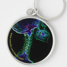 Multi-coloured C-Spine X-ray keychain