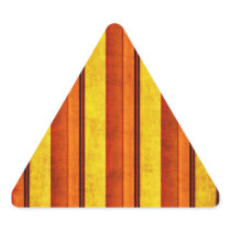 Multi coloured distressed striped triangle sticker