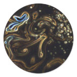 Multi Coloured Ink Patterns Stickers