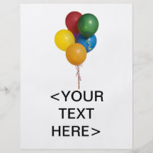 Multi Coloured Party Balloons Flyer
