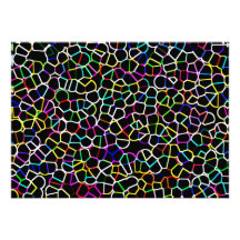 Multi-Coloured Pattern (3) Custom Invites