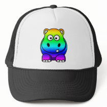 Multi Coloured , Rainbow Hippo