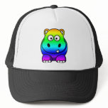 Multi Coloured , Rainbow Hippo hats