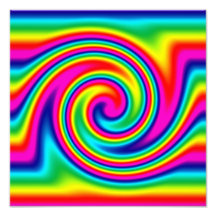 Multi-Coloured Rainbow Twirl Photograph