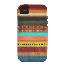 Multi-coloured Stripes iphone 4 Case Abstract Art