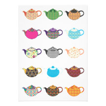 Multi-coloured Tea Kettles Announcement