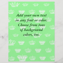 Multi Crown design - choose bkgd colour Full Color Flyer