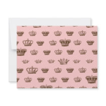 Multi Crown design - choose bkgd colour Custom Announcements