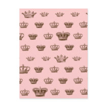 Multi Crown design - choose bkgd colour Post Cards