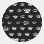 Multi Crown design - choose bkgd colour Stickers