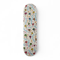 Multi Hearts Skateboard A7