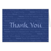 Multi-Lingual Thank You Card
