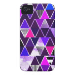 Multi Purple Triangular iPhone 4 Cover