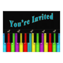 Multi Purpose Invitation - Musical - Keyboard