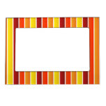 Multi Striped Autumn Colours Magnetic Frame