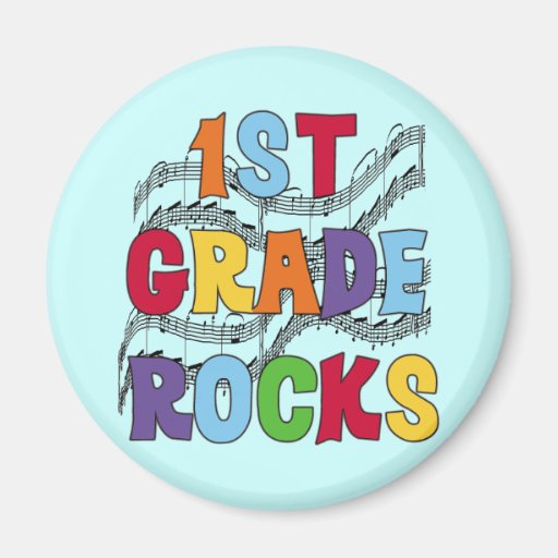 Multicolor 1st Grade Rocks Tshirts and Gifts Fridge Magnet