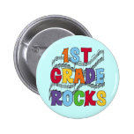 Multicolor 1st Grade Rocks Tshirts and Gifts Pin