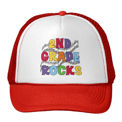Multicolor 2nd Grade Rocks Tshirts and Gifts Mesh Hat